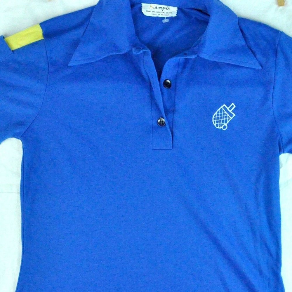Ping Pong Vtg Ladies M Polo Shirt Medium Sample